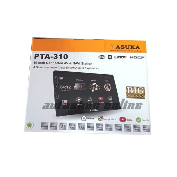 Head Unit ASUKA PTA-310 (2G) 10" Double Din Honda CRV Turbo