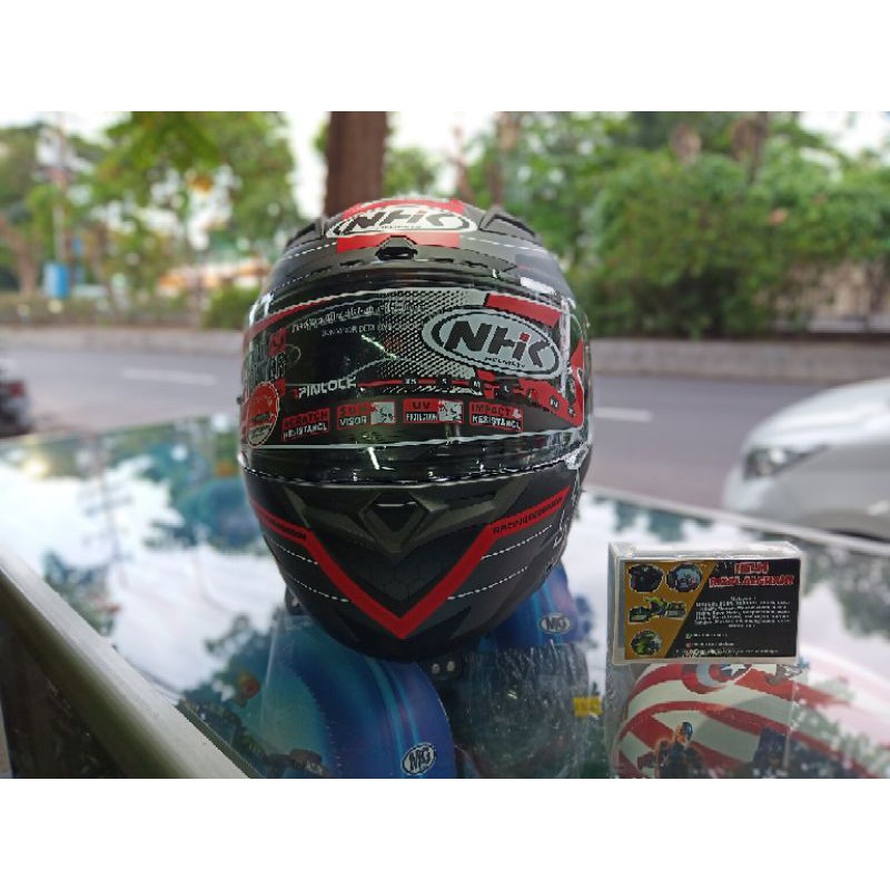 NHK RX9 NAVY BLACK RED DOFF 2visor