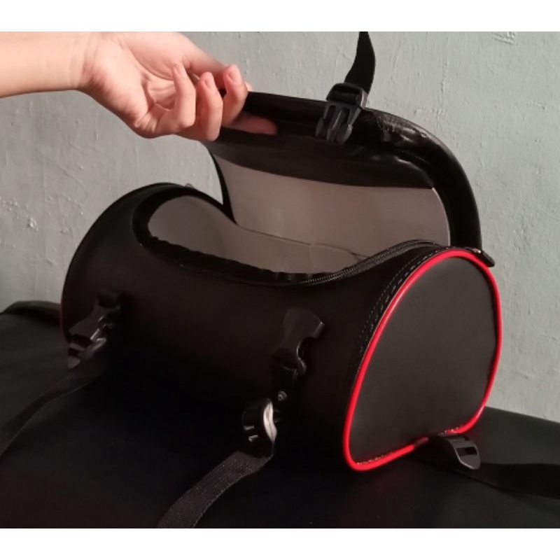 Tabung Jas Hujan eksklusif / Tas Motor Eksklusif / Saddle Bag motor B100