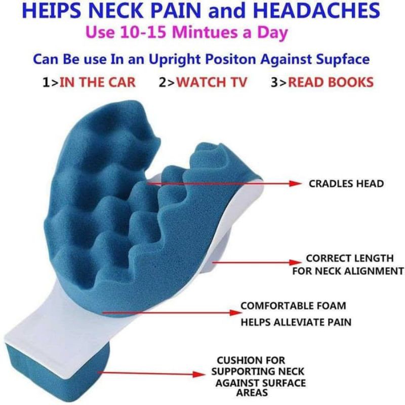 Bantal Terapi Leher Refleksi Kepala Bantal Capek Terapi Tulang Leher Punggung Relax NecK Revitalizer