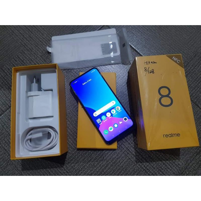REALME 8 BLACK SECOND RAM 8/128