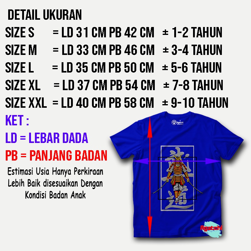 Baju Kaos Atasan Anak Laki-Laki The Next Samurai FR