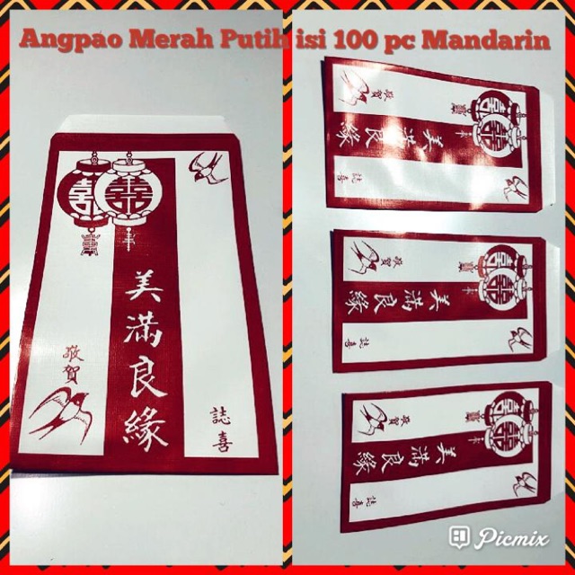 

Angpao merah putih isi 100 biji