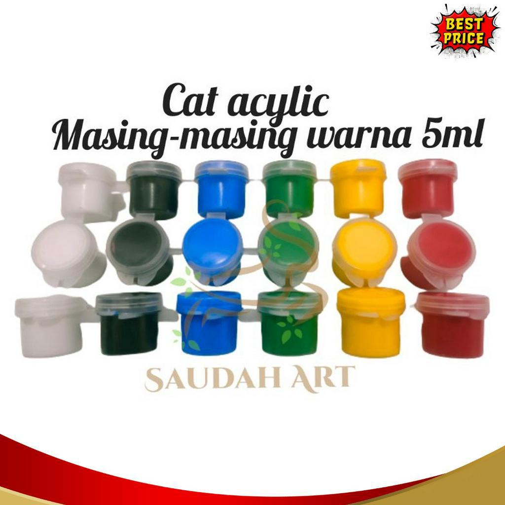 

KUALITAS TERJAMIN Cat Acrylic cat akrilik 5ml 6 warna berkualitas
