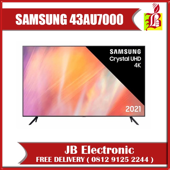 SAMSUNG TV 43 INCH 43AU7000 4K UHD LED TV SAMSUNG SMART TV SAMSUNG 43 INCH UA43AU7000KXXD