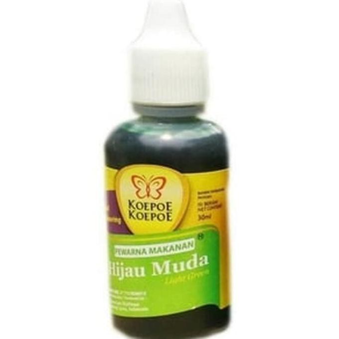 

A47Cslo Pewarna Makanan Koepoe Koepoe 30Ml Pewarna Cair Makanan 30Ml - Hijau Muda
