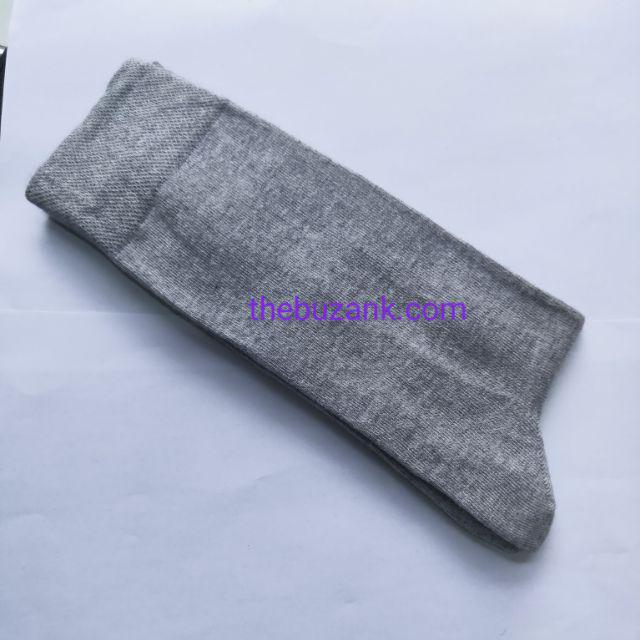 KAOS KAKI PRIA DEWASA / KAOS KAKI POLOS / KAOS KAKI KANTORAN-abu abu