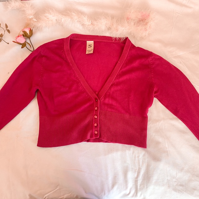Soda girl— pink cardigan top for girls