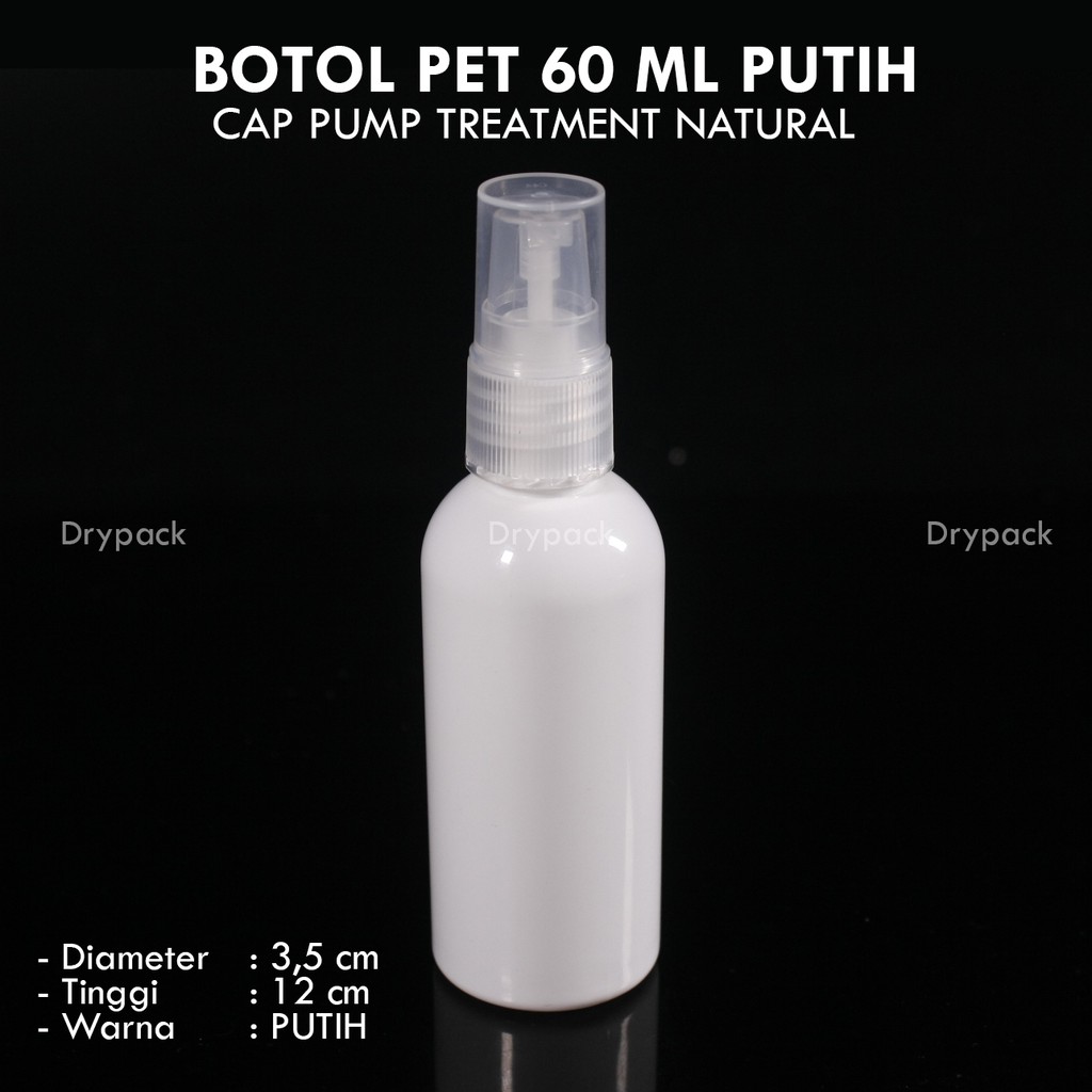 Botol PET 60 ML Putih Treatment