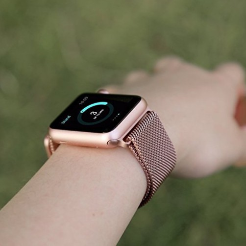 apple watch milanese loop rose gold