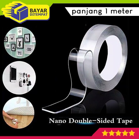 

Nano Double Tape Transparant Double Selotip Tapi Isolasi Dua Sisi