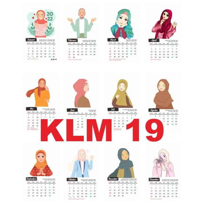 

Diskon Kalender Meja Mini Muslimah - Kalender Meja Hijab - Women Girl - Klm-19