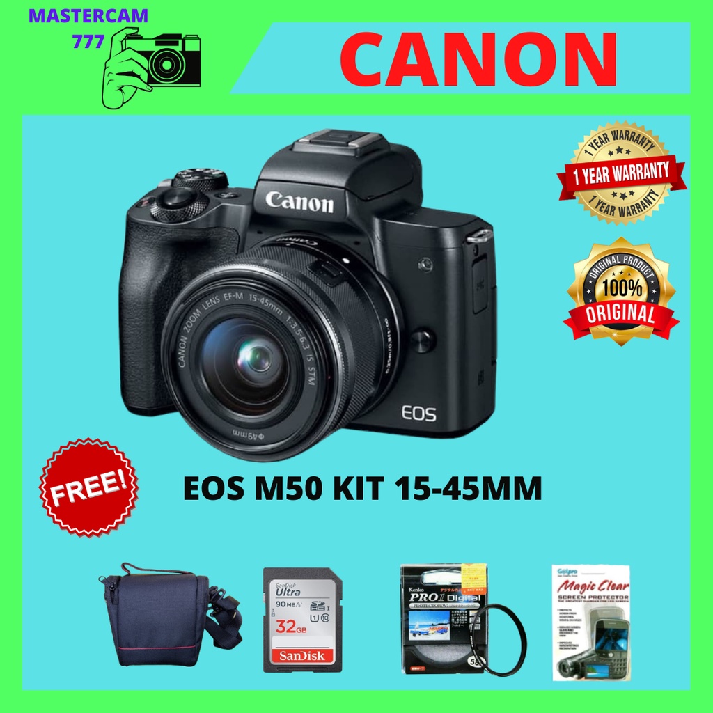 CAMERA CANON EOS M50 Kit 15-45mm