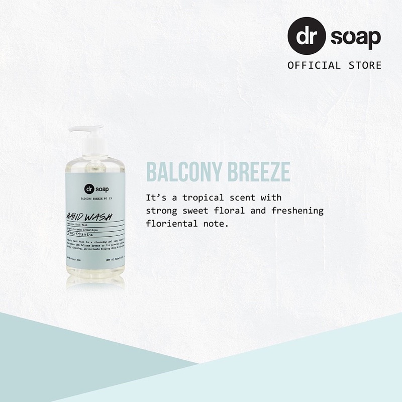 Dr Soap Hand Wash 500ml Balcony Breeze / Irish Green / Forestville