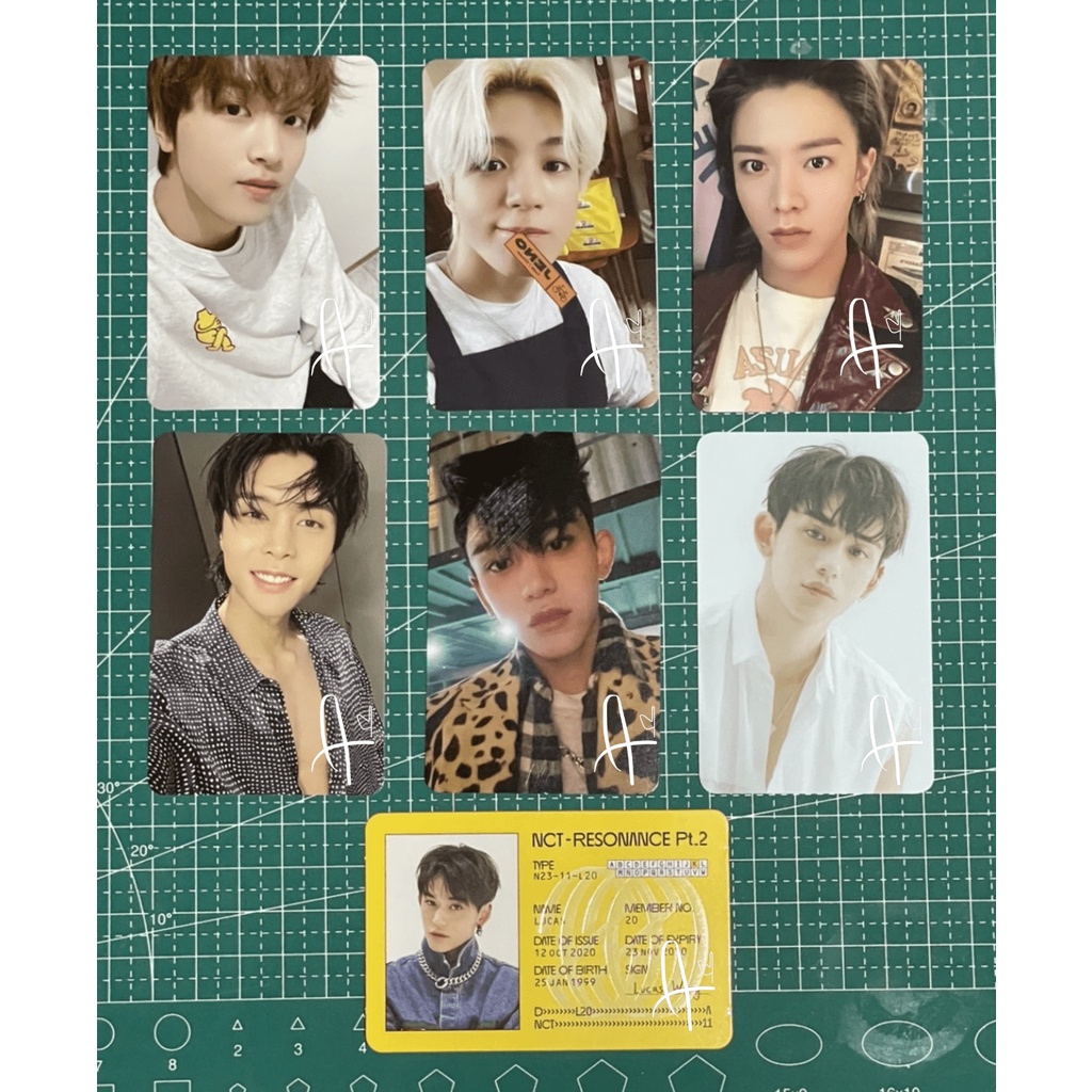 Official Jeno, Haechan, Yuta, Johnny, Lucas NCT Photocard