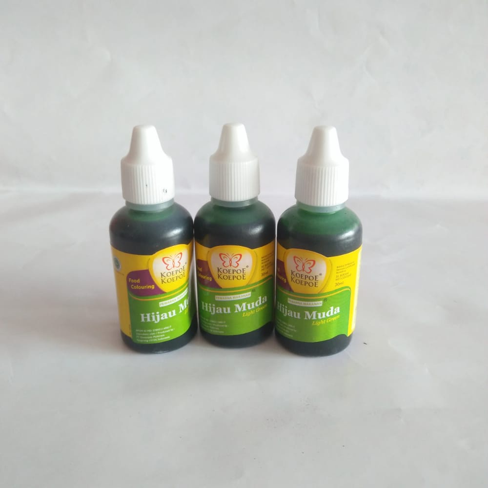 

Pewarna Koepoe Koepoe Hijau Muda 1 Pack Isi 6 Pcs