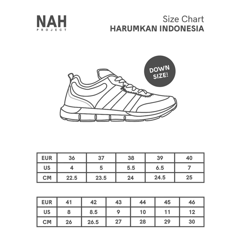 Sepatu Sekolah Anak Anak Original NAH PROJECT Harumkan Indonesia MonoTranslucent Muted Black