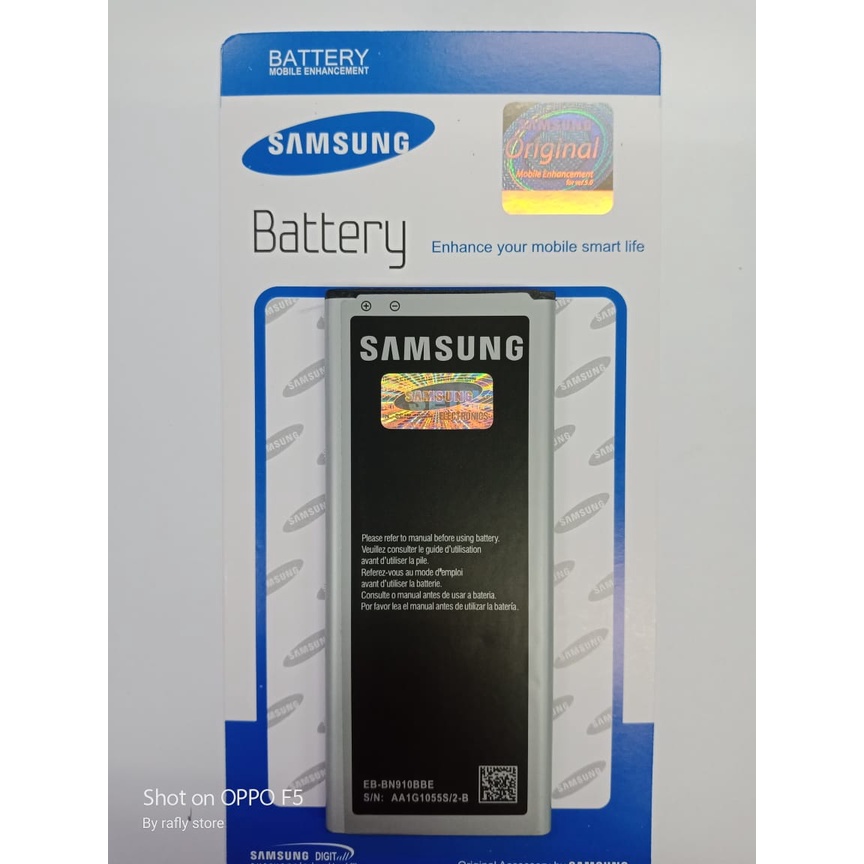 Batrai Samsung Galaxy Note 4 (SM -N910H) Baterai Handphone Batre Android Battery Batere Batt EB-BN910BBC 3000mAh Bisa Bayar Ditempat - Rafly