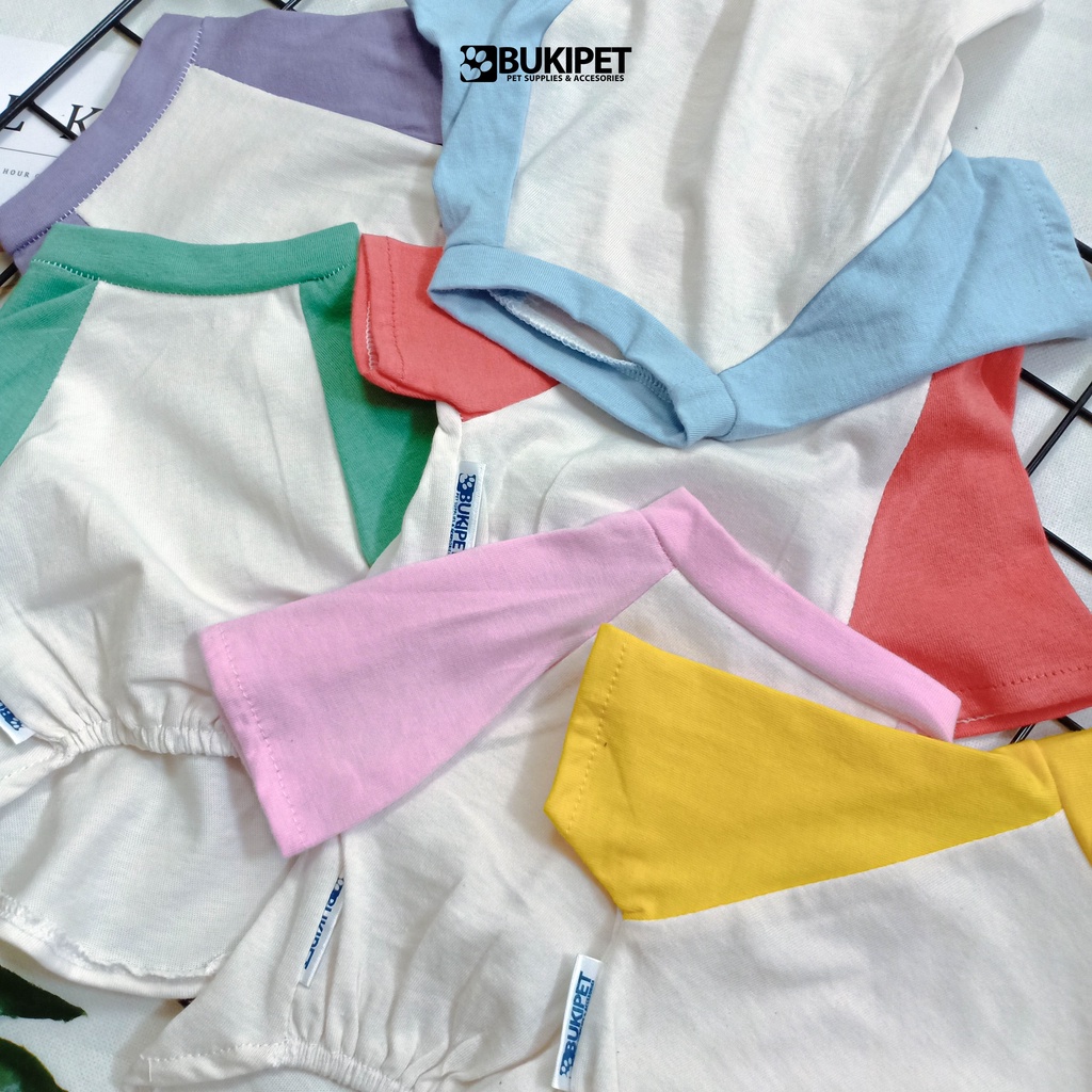 baju kucing anjing kelinci monyet lucu murah aksesoris hewan kecil - Buki basic tee series