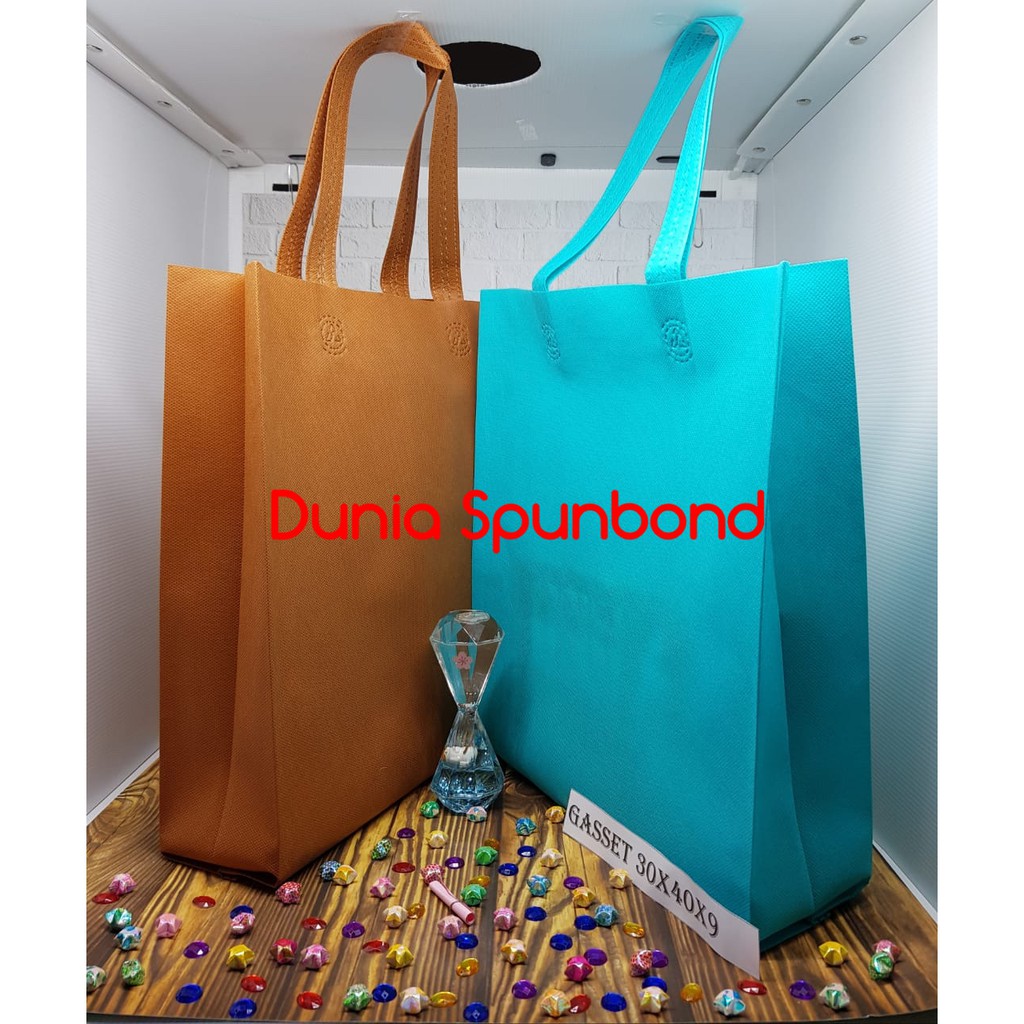 

Gasset 30X40X9 Goodie Bag-Tas Kain Spunbond-Tas Furing-Tas Non Woven