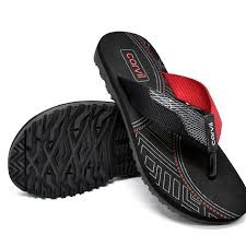 (CARVIL PRIA ) Sandal Carvil Arven Black Red Size 39-43 / Sandal Casual Pria / High Qual