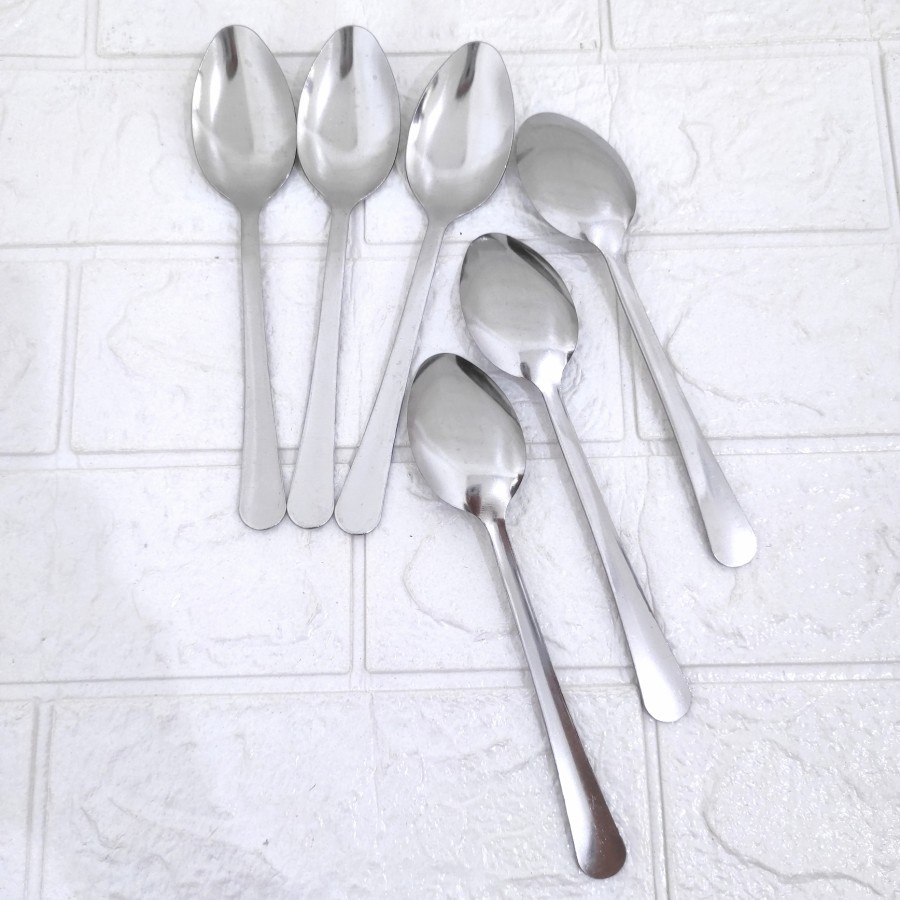 Sendok Garpu Makan Stainless Steel Satuan Set 6 pc