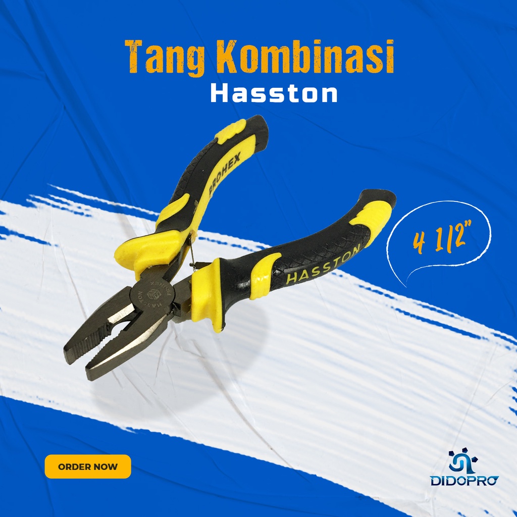 HASSTON PROHEX 4242-001 Tang Kombinasi Mini 4.5 Inch - Combination Pliers