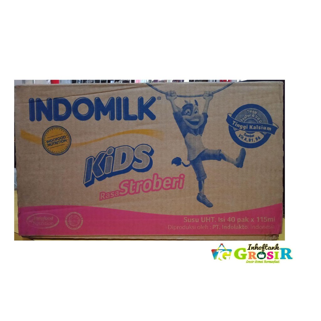 

Indomilk Kids Strawberry 1 Dus isi 40pcs