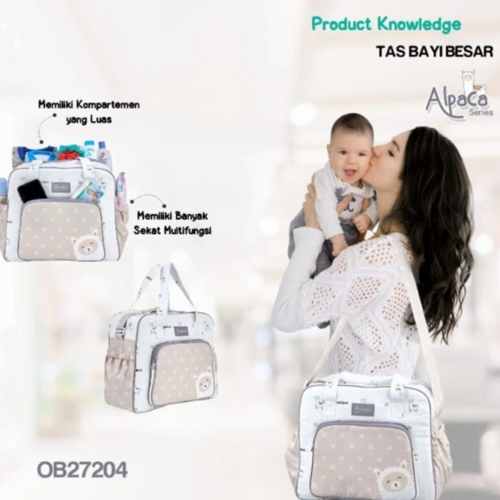 Tas Bayi Omiland OB27204 Size Besar Alpaca Series