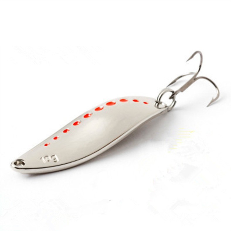 SYFishing 1Pcs Metal Sequin Fishing Lure Spoon Umpan Pancing 7.5g/10g Swimbait Ikan Bass Bait Wobbler Sinking Tackle