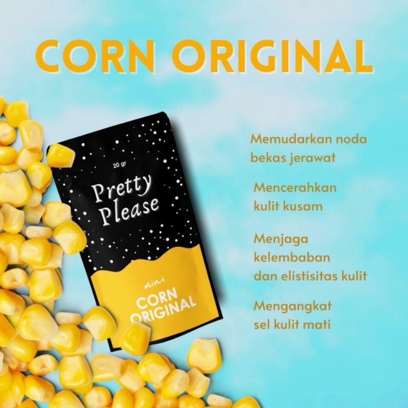 (STOKIES)✅ BPOM NEW VARIAN PRETTY PLEASE HONEY+CORN+OAT CORN ORIGINAL MASK  BY PREETY PLEASE