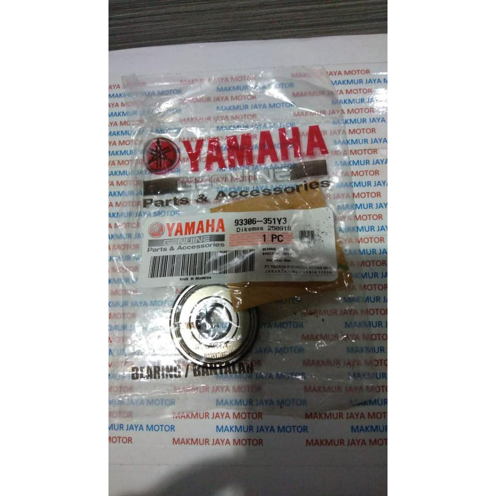 Laher, Bearing 6301Z, Bearing Roda Dengan 1 Tutup Besi YGP (Asli Yamaha)