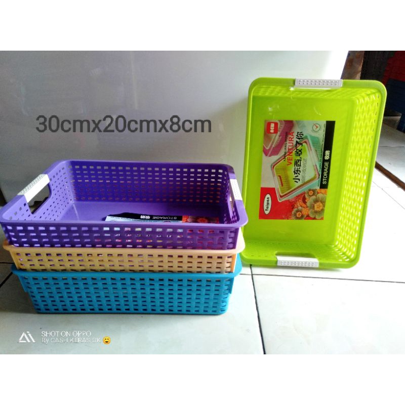 KERANJANG SERBAGUNA/KERANJANG ROTAN TAIWAN/TEMPAT BEDAK BAYI/TEMPAT KOSMETIK