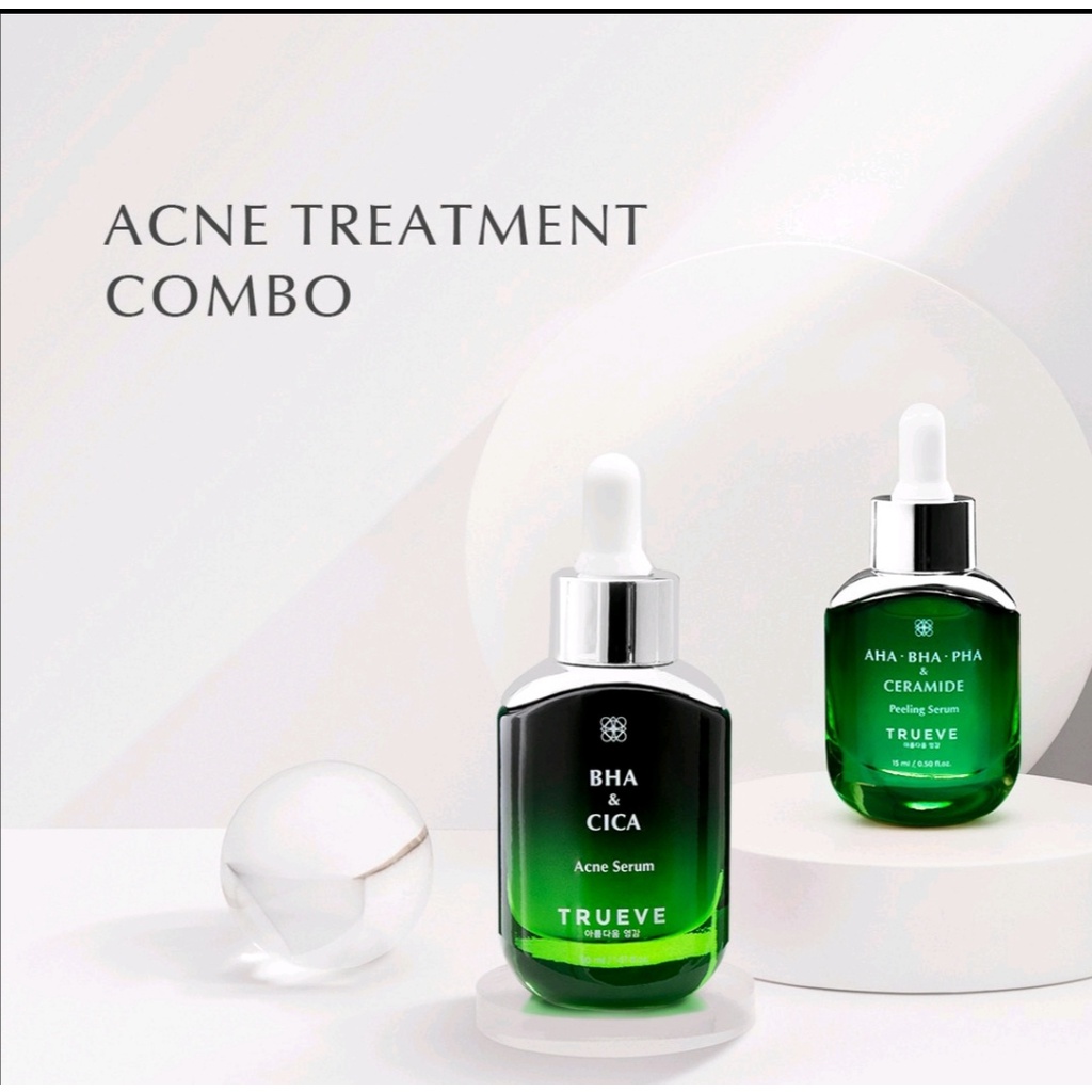 Trueve Acne Treatment Combo - Acne Serum & Peeling Serum