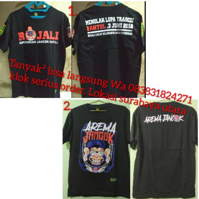 Kaos Rasis Rojali.. Arema Jancvk Persebaya Surabaya