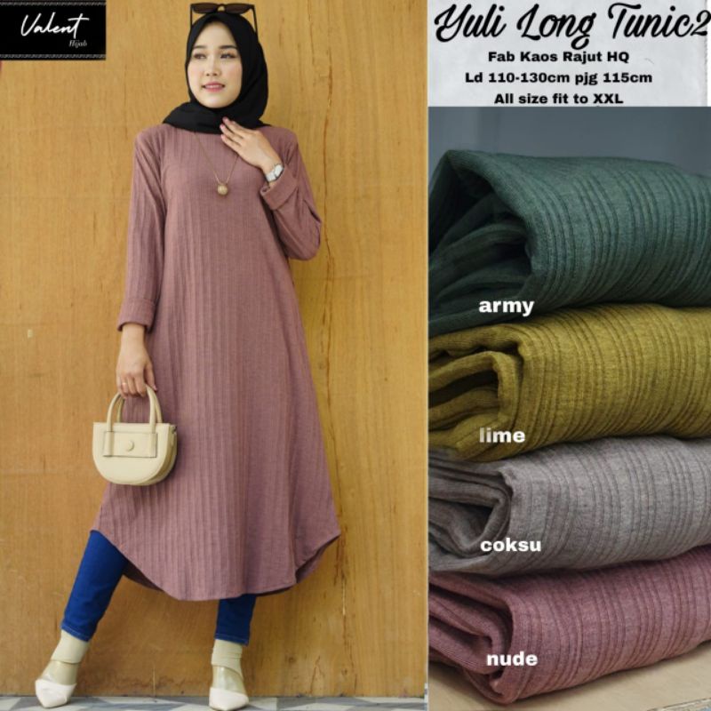 YULI LONG TUNIK BY VALENT (READY)