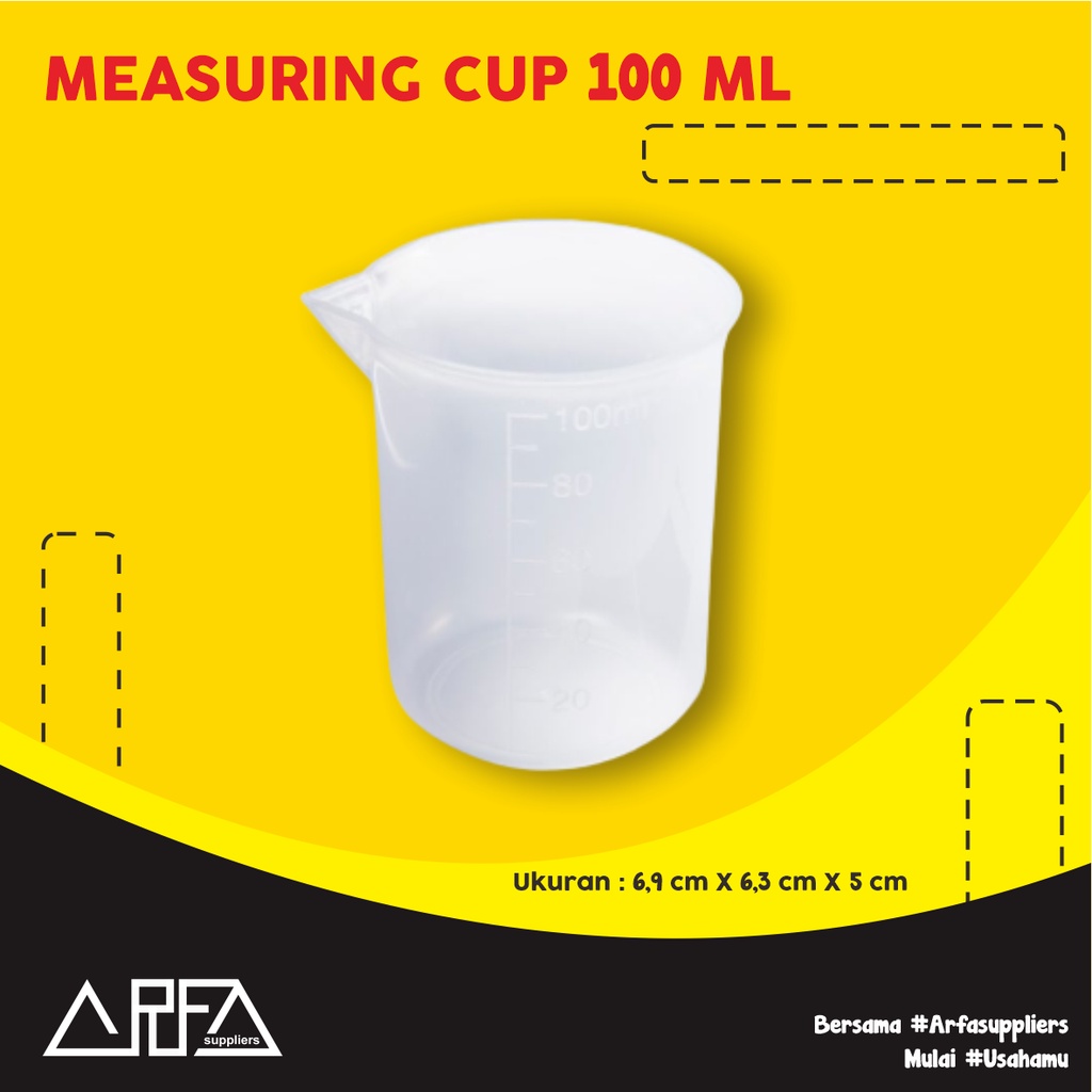 Jual Measuring Cup 100ml Gelas Takar Ukur Shopee Indonesia 0506