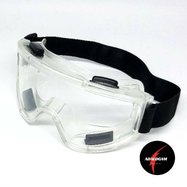 Safety Goggle Bening Clear Kacamata Motor Sepeda Airsoft Gun