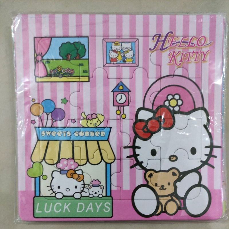 [PUZZLE] Mainan Edukasi Anak Puzzle Karton 16 Keping + Coloring Mewarnai Gambar / Puzle / Pazel Motif Kartun Lucu 2in1