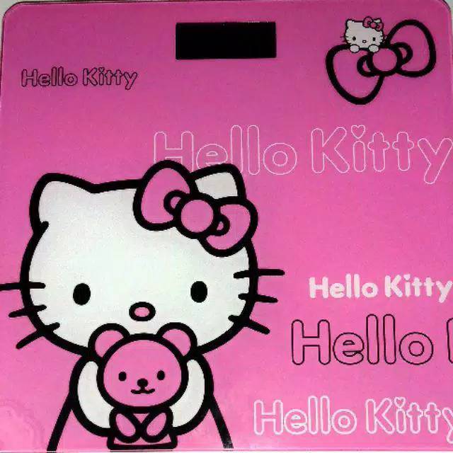 TIMBANGAN BERAT BADAN DIGITAL JUMBO 180 Kg/ TAIMBANGAN KARAKTER HELLO KITTY /TIMBANGAN BERAT BADAN Kesehatan Alat ukur BB