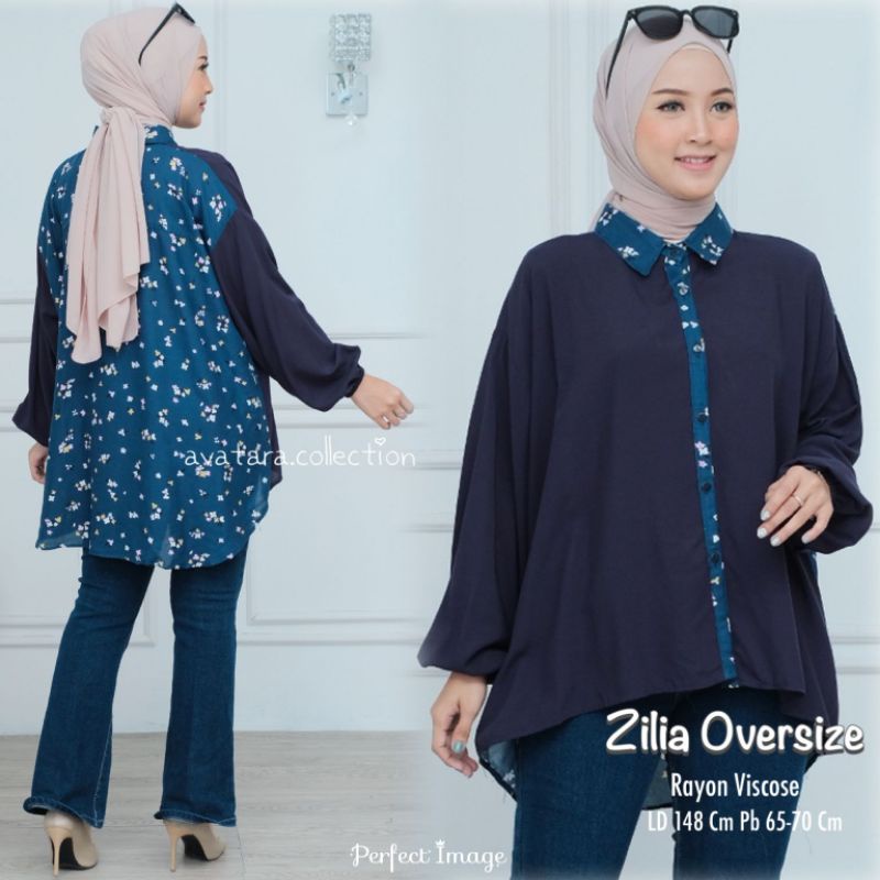 ZILIA OVERSIZE LD 148 CM/ ATASAN JUMBO WANITA BERMOTIF