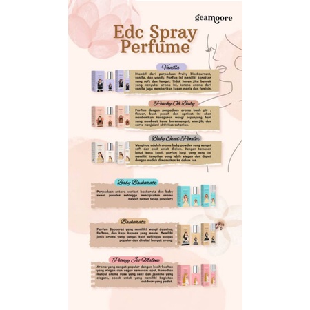 BPOM PARFUM GEAMOORE ROLL ON 6ML INSPIRED PARFUM / PARFUME GEAMORE ROLL ON / MINYAK WANGI GEAMORE