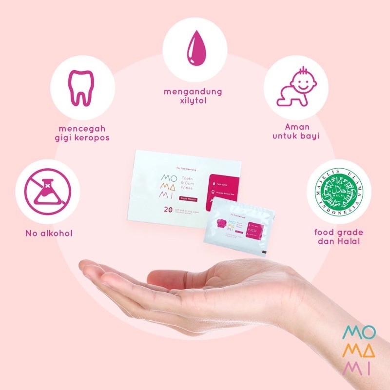 Momami tooth &amp; gum wipes