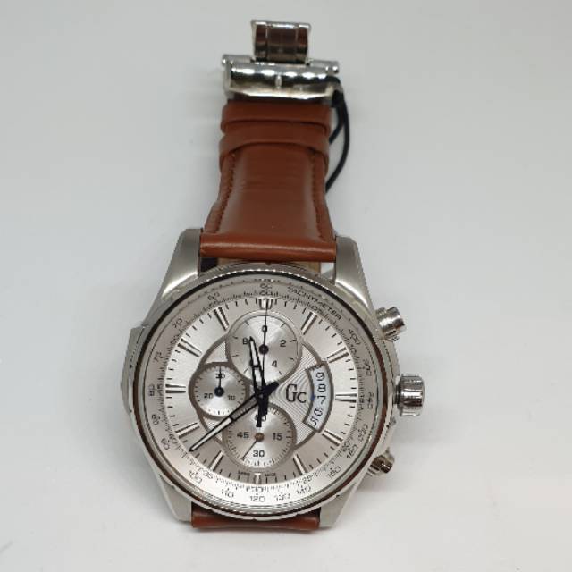 Jam tangan Gc Kulit Coklat Pria Original