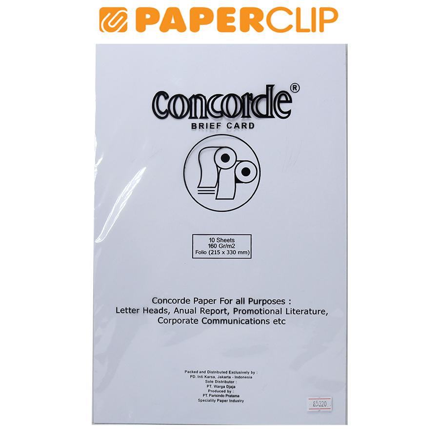 

KERTAS COVER FOLIO CONCORDE 85320 160 ISI10 WHITE
