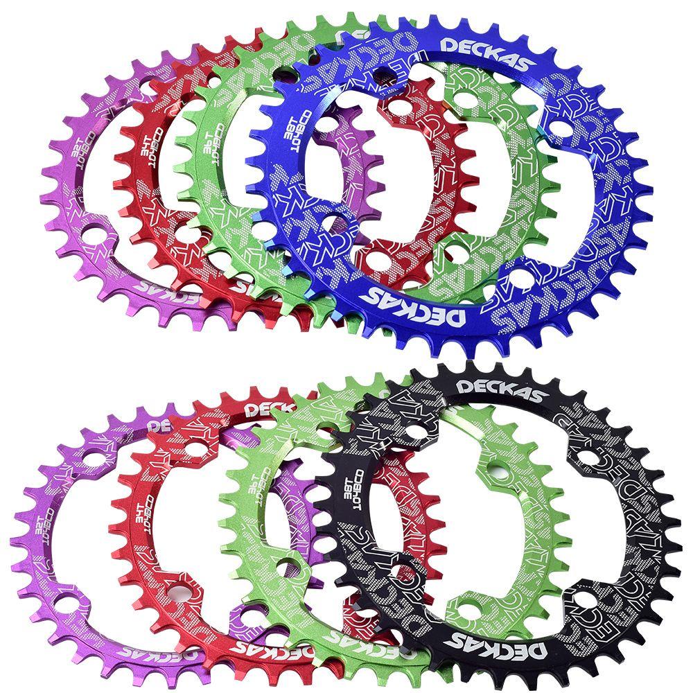 Lanfy Mtb Crankset Plat Sepeda Bulat 32T 34T 36T 38T Sepeda Chainwheel Crown Crankset Single Tooth Plate Bicycle Disc