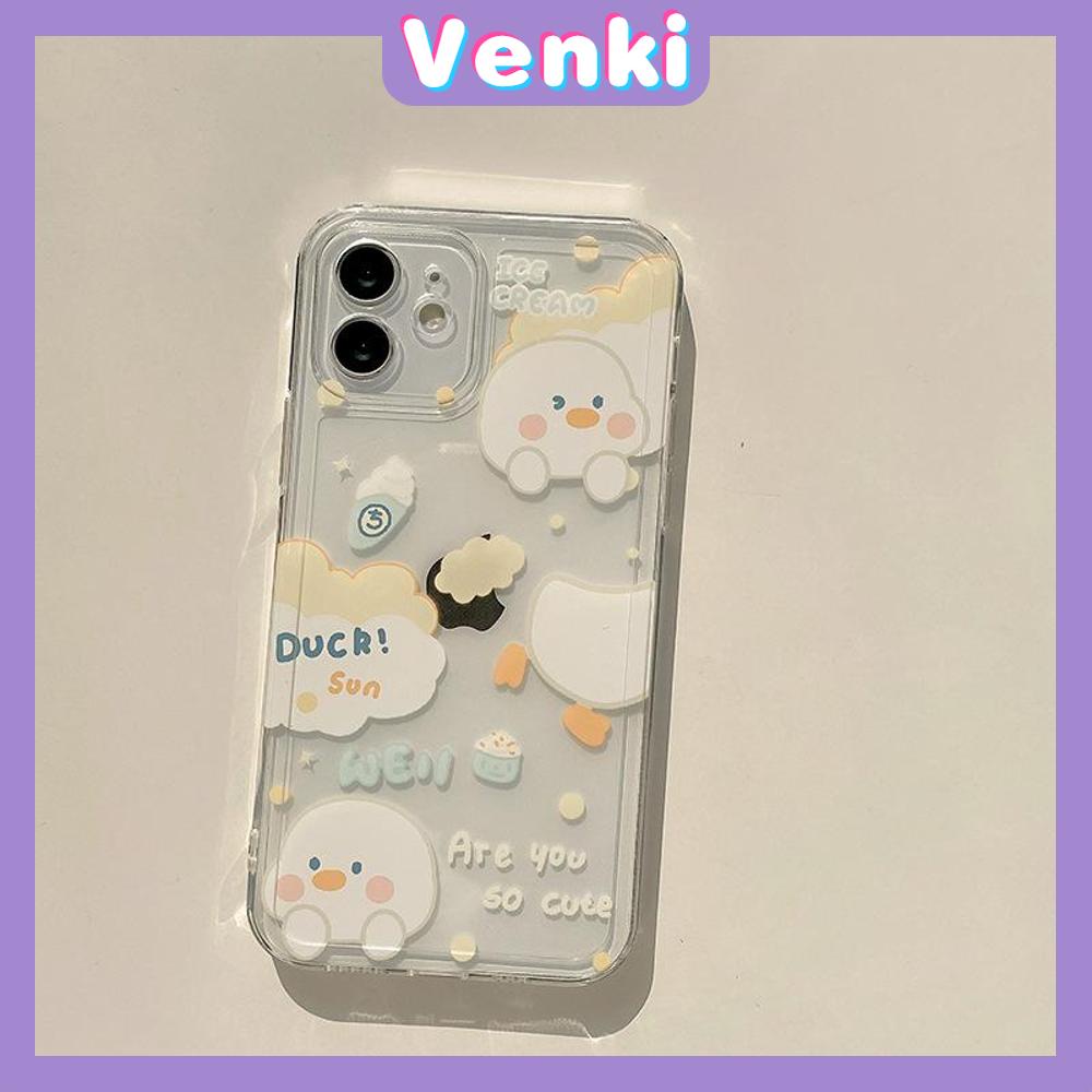 Casing Silikon iPhone 13 Pro Max 12 Pro Max 11 7 Plus Shockproof Motif Bebek Lucu