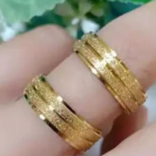 cicin pasir warna emas 24k wanita dewasa