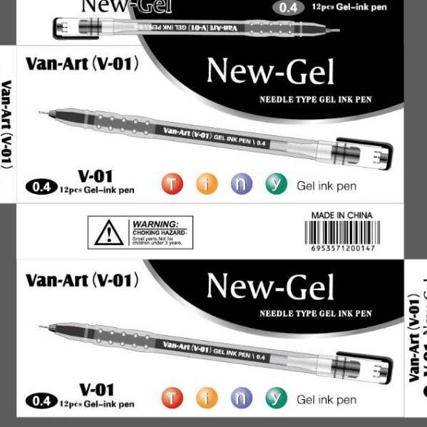 

Paling popular QTYBG Bolpoin New Gel Van-Art V-01 ( 1 kotak 12 pc) //Super Promo