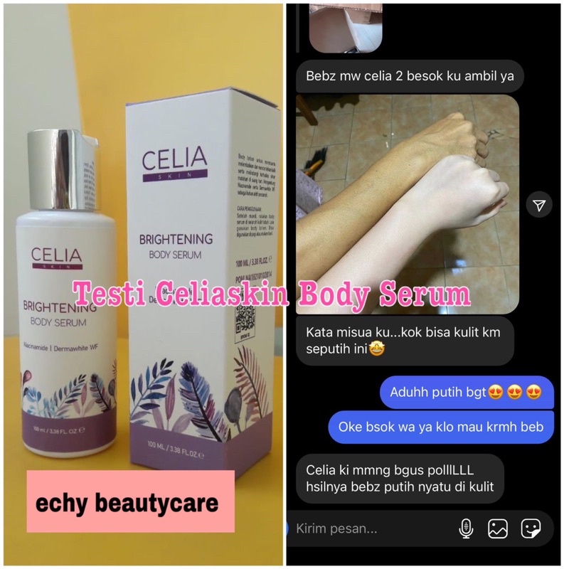 celia skin brightening body serum